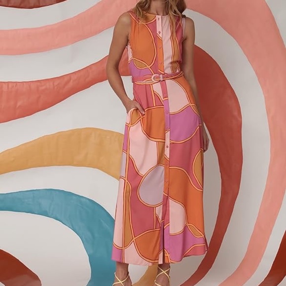 Donna Morgan Dresses & Skirts - NWT Donna Morgan Sleeveless Button Down Maxi Dress